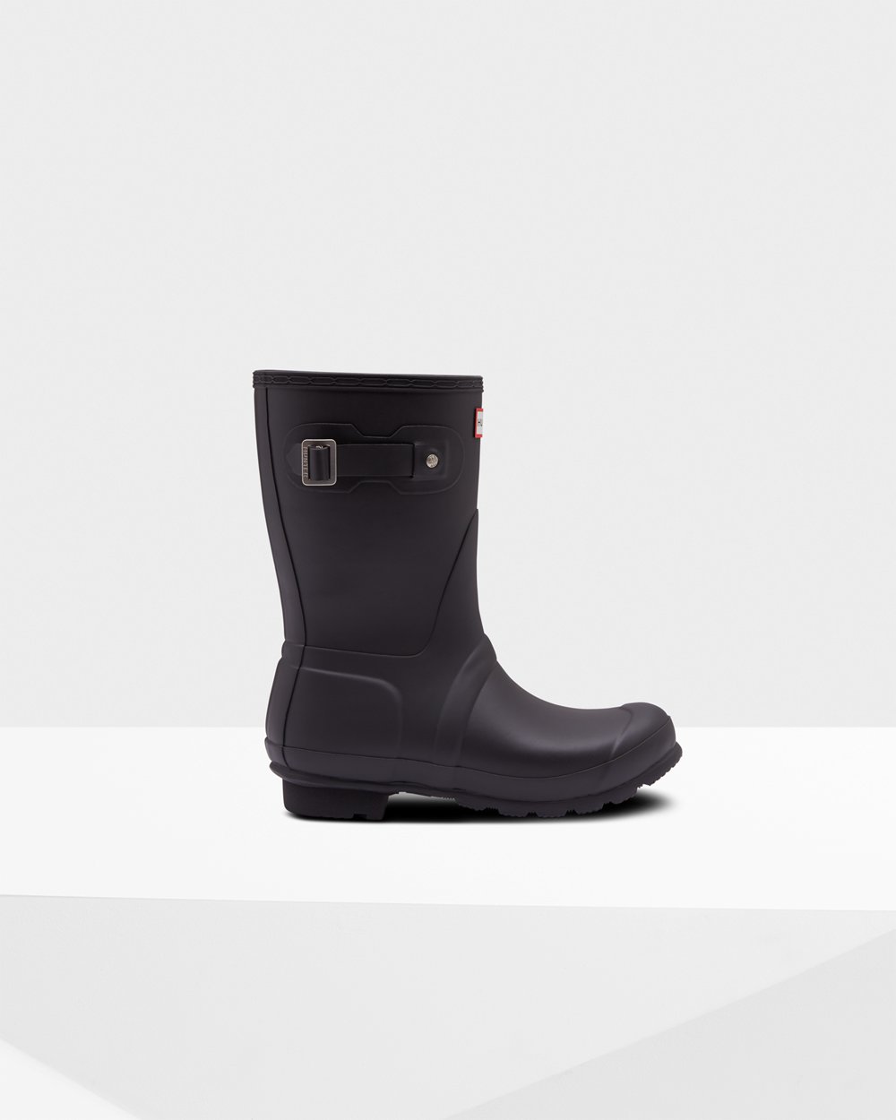 Womens Short Rain Boots - Hunter Original Insulated (07SOWTGCK) - Black